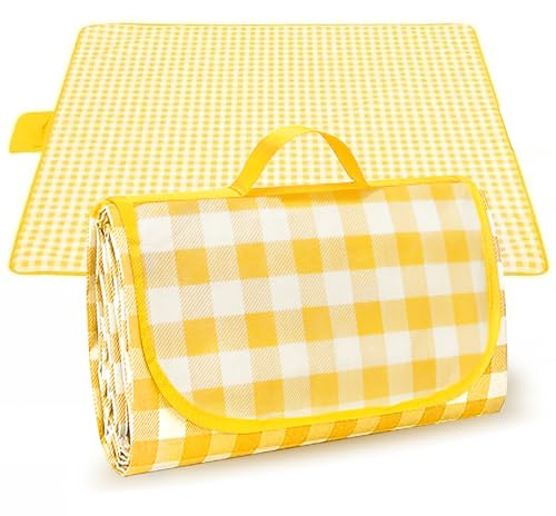 OXTXO Tragbare und leichte Picknickdecke – 2 m x 2 m Strandmatte, sanddicht, wasserabweisend und faltbar – Ideal für Strand, Camping, Wandern und Outdoor-Aktivitäten