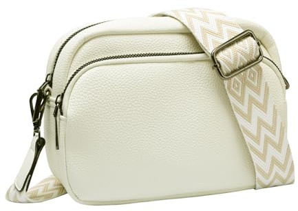ZOUIQSS Damen Umhängetasche Leder Raute Frauen Crossbody Schultertasche Metallknopf Handtasche mit verstellbaren Schultergurten