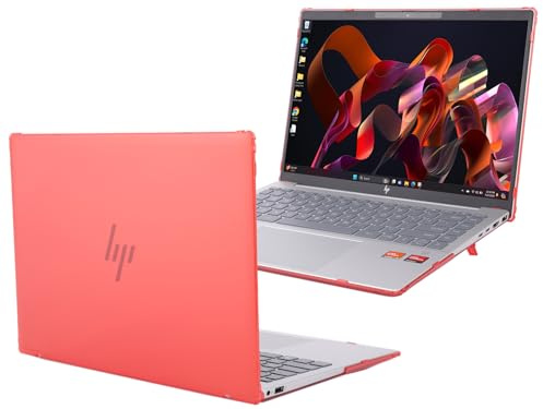 mCover Case Only Compatible for 2023~2025 14 HP Pavilion Plus 14-EY0000 14-EW0000 Series Windows Laptop (NOT Fitting Any Other HP Models) - Red