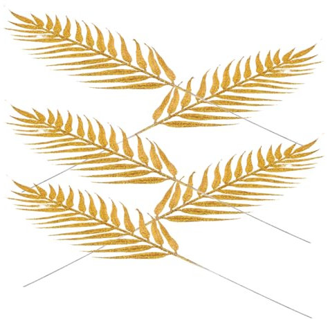 Vaguelly 5stücke Kunstblätter Zum Basteln Palmblätter Aus Kunststoff Für Zuhause Und Hochzeitsdekor Dekorativ Für Christbaumschmuck Und DIY-projekte