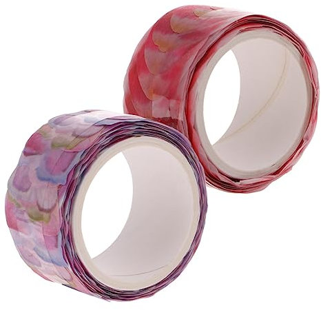 KONTONTY 1tasche Blütenblatt-washi-tape Washi-masking-tape Für Scrapbooking Diy-washi-klebeband Aus Papier Dekoratives Washi-tape Zum Verpacken Von Geschenken Und Basteln