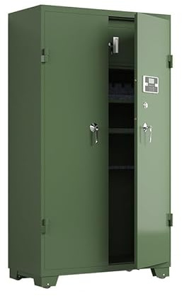 Mobile Gun Safe with Adjustable Shelves & Casters, Large Biometric Fingerprint Safe for Rifles & Pistols (70.8x39.4), Secure Storage Solution for Firearms