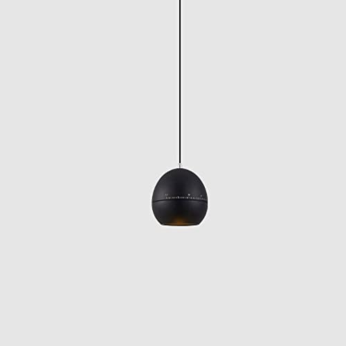Single Head 10w Aluminum Ball Shape Bedroom BedHead LED Modern Rotating Adjustment Beam Angle Pendant Light Black/White Dinning Room Milk Tea Shop Ceiling Hanging Lamp Fixture