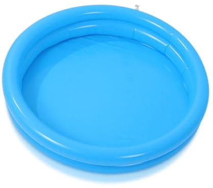 COLLBATH Petite Piscine Gonflable Ronde en PVC, Baby Pool pour Garçon et Filles, Fond Souple, Pliable, pour Jeux D’Famille