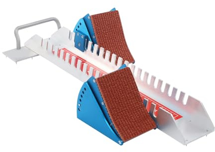 Startblock für Leichtathletik 6 Winkel verstellbare verstellbarer Startblock für Kunststoff- und Makadam-Laufbahnen als auch für Schulhöfe und Stadien Startblöcke für Sprinten aus Aluminiumlegierung