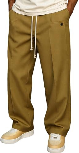 Pantalon de Travail Homme, a Pince Bas Sport Grande Vetement Large Cuisine Survetement Tactique Chaud Chino Vetement de Travail Pantalon Grande Taille Jogging Homme Fermeture Eclair XL