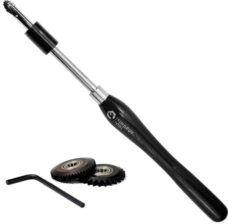 FindBuyTool Wood Turning Tools for Lathe, 1-3/16 Woodturning Texturing Tool Spiraling System for Woodturning, M2 HSS Wood Lathe Turning Tools for Woodworking DIY Enthusiasts (1 PC)
