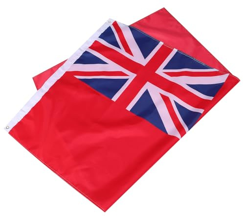 Zerodeko Pavillon Britannique de Navigation Nautique Drapeau de Signalisation Manuelle Rouge Taille Standard pour Bateaux et Yachts Drapeau Marin Conforme aux Normes Internationales
