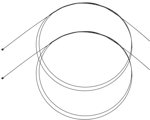 PRETYZOOM Lot de 2 Câbles de Dérailleur de Vélo 1,6 M, Compatibles VTT et Vélo de Route, Câble de Changement de Vitesse Solide et Performant pour Pièces Détachées de Cyclisme