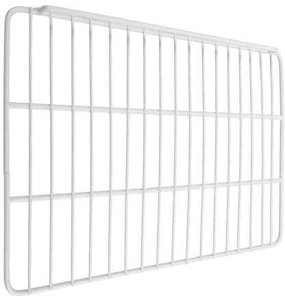 Uonlytech Étagère Métallique pour Congélateur Cloison Amovible, Insert de Grille en Acier Inoxydable, Protection Latérale Simple, Rangement Modulable pour Frigo et Dortoir
