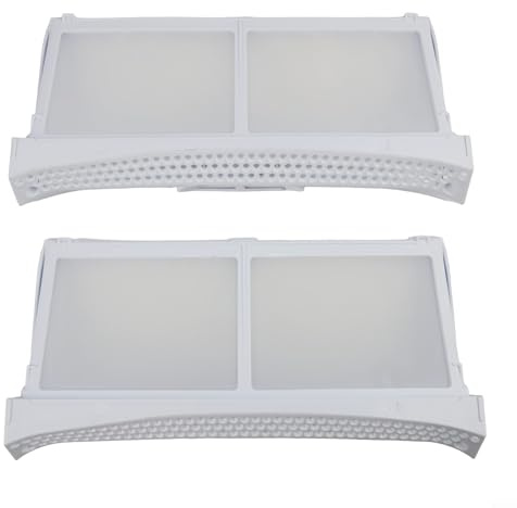 Filtro in plastica pieghevole per lanugine, 652184 00652184 01000435, per asciugatrici Bosch, compatibile con Siemens, Neff, Constructa, Avantixx, confezione da 2