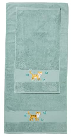 Vertbaudet Handtuch,Tiger grün 1
