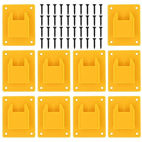 HouYeen Wall Mount Tool Bracket Hanger Storage for Dewalt 18V Power Electric Tool Van Drill Driver Li-Ion Battery Dock Holder