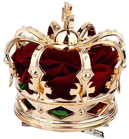 FRCOLOR 1stk Halloween-könig-kronen-haarspange Zwillingskronen Königskronen-stirnband Stirnbänder Für Neugeborene Babys Halloween-haar-accessoires Tiara Stoff Prinzessin Gold Brautjungfer