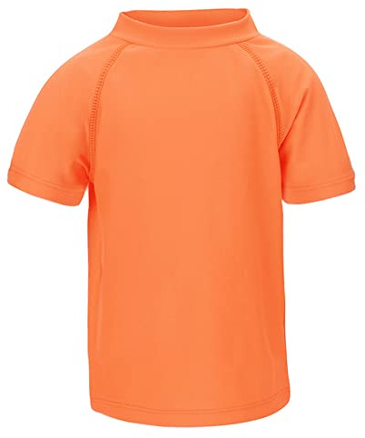 LACOFIA T-Shirt de Bain à Manches Courtes pour Garçons Maillots de Bain Protection Solaire pour Enfants Séchage Rapide