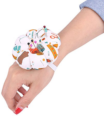 nadelkissen,Nadelkissen,1 Stück Kreative -Stoffnähnadeln Nadelkissen Mit Elastischem Handgelenkgürtel Nadeln Und Nadelkissen (Typ 2)