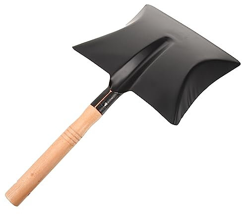 BESPORTBLE Grillschaufel Reinigungsschaufel Schneeschaufel Aus Metall Leichte Schaufel Professionelle Schaufel Notfall-schneeschieber Strandsandschaufel Multifunktion Eiskratzer Hölzern