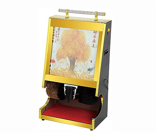 XNYXLPP Cireuse de Chaussures à Brosse Automatique, cireuse de Chaussures Commerciale en Acier Inoxydable, Machine électrique de Cirage de Chaussures Domestique (B)