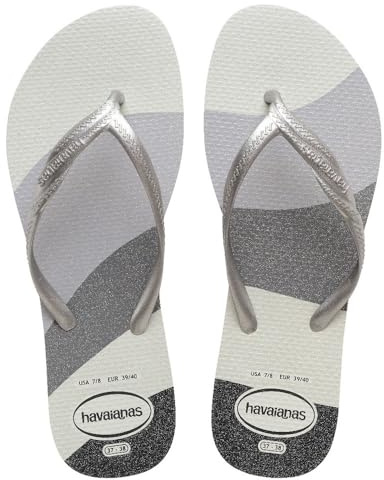 Havaianas Fantasia Gloss FlipFlop Mujer White/Silver 41 EU
