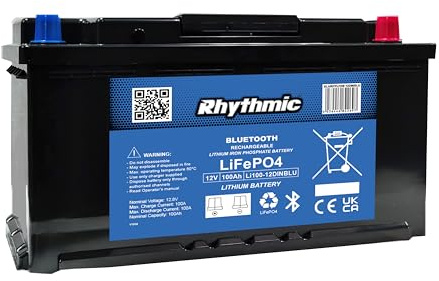 Rhythmic 12v 100Ah Lithium LiPO Battery For Motorhomes With Bluetooth Monitoring