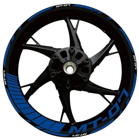YHGGDN Pegatinas Reflectantes para Llantas Adhesivos para Llantas De Moto para Yamaha Mt07 MT-07 MT 07 2020-2022 Cinta Reflectante con Rayas(Color 14)