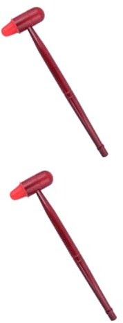 FRCOLOR 2St Massagegeräte für die Füße manuelle Fußmassagegeräte Gesundheits-Assage-Stick Triggerpunkt-Massagegerät Manuelles Rückenmassagegerät Fußmassagestab Fußmassagehammer Hölzern rot