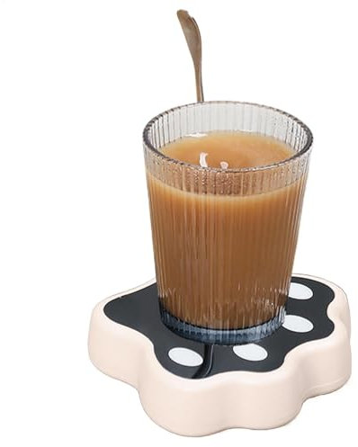 Auto Stirring Coffee Mug Base - Automatic Stirring Cup Magnetic Base,Portable Travel Cup Mixer, Rechargeable Coffee Mug Base, Stirring Cup Base with Spoon