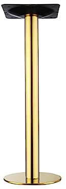 Robustes Tischbein aus Edelstahl, mit individueller Höhenverstellung, ideal für Küchenarbeitsplatten, Couchtische und Frühstücksbars, inklusive Schrauben, goldfarben (88,9 cm)