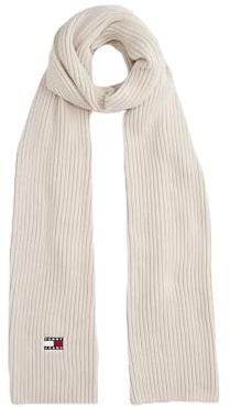 Tommy Jeans Damen Tjw Heritage Core Scarf Aw0Aw18045 Mittelschwerer Schal, Beige (Newsprint), Einheitsgröße