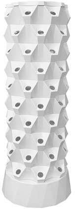 Generico Kit di avviamento per Torre idroponica, Torre idroponica a 10 Livelli e 80 Slot con Pompa di idratazione, Timer, Adattatore, Spugna, Torre di Coltivazione per Fragole, pomodori, lattuga, 26,