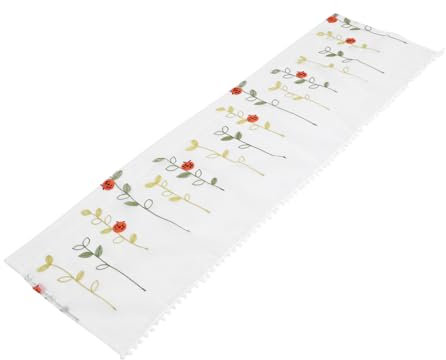 Amosfun Dekorativer Kurzvorhang Für Zuhause – Staubdichte Fenstervorhänge – Halbvorhang Für Küche/Bistro