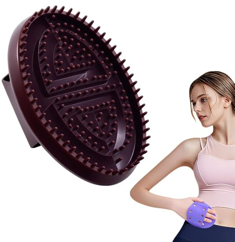 ANYSENT Meridian Brush Massage Brush,Beauty Salon Professional Custom Meridian Brush,Full Body Relaxation Comb,Portable Body Handheld Massage Tools (Brown/1pcs)