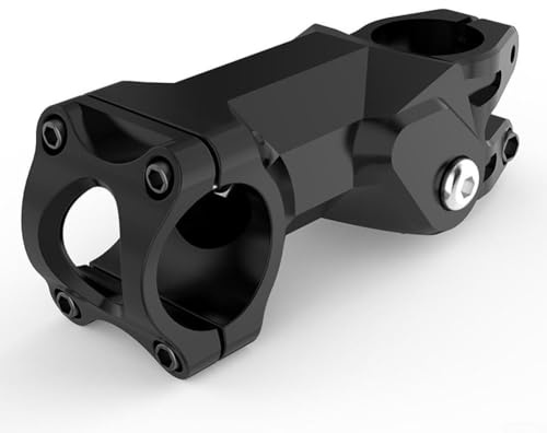 Attacco manubrio ammortizzante per bicicletta, con 3 molle ammortizzanti sostituibili, per mountain bike e bici da strada, 140 mm (nero)