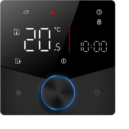 Termostati intelligenti del riscaldamento a pavimento dell'acqua, termostato dell'acqua calda di controllo rotatorio, Rhermostat programmabile della stanza dell'acqua calda di 7 giorni