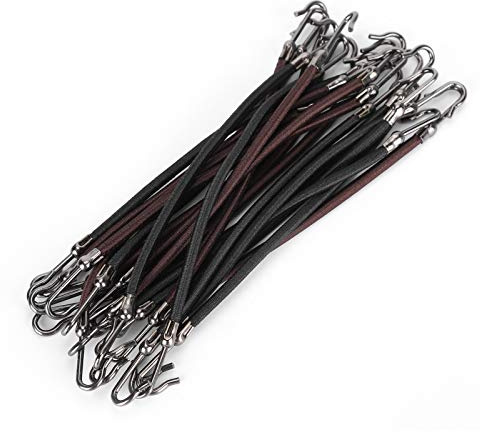 Dioche 20 Ganchos para de Caballo, Pinzas para el Pelo, Lazos Elásticos para el Pelo para Mujer, Diseño de Gancho Abierto sin Tirones, para Cabello Largo y Frágil, con Cinturón de