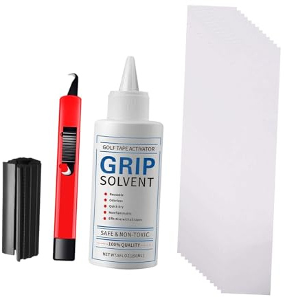 perfk Kit de Grips de Golf 150 ML : solvant pour Ruban adhésif de Grip de Golf, Outils Essentiels pour Les golfeurs, Accessoires de Remplacement et de