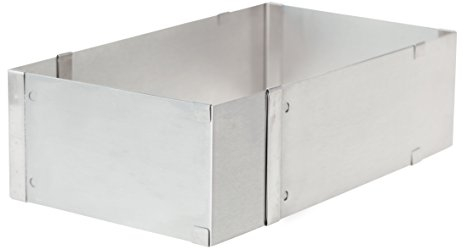 Ateco 12060 - Molde ajustable para tartas 12070 Rectángulo metalizado
