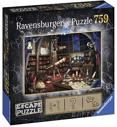 Ravensburger - Puzzle: Escape Room El Observatorio, 759 piezas, Puzzles para Adultos, Rompecabezas para Adultos, Regalos a Partir de 14 Años, 70x50cm