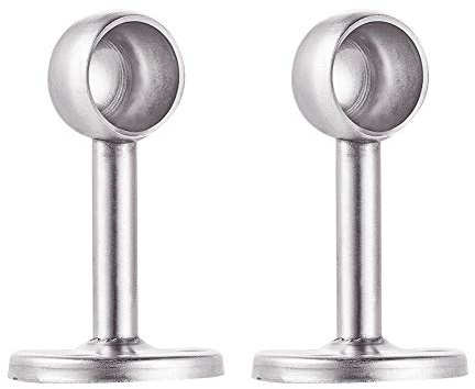 INCREWAY 2 Stück Edelstahl Hängeschiene, Silber, glänzend