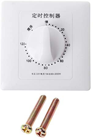 JENOR Interrupteur de Minuteur AC 220 V, Pompe de Commande Mécanique Compte à Rebours 30/60/120 Minutes