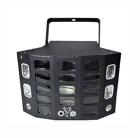 Luci stroboscopiche per DJ, luci da palco, 5 in 1 DJ Disco LED Dye Pattern Strobe Mixing Stage Light Party Wedding Festival Performance Luce ad attivazione vocale Spettacolo di luci fai-da-te,facile d