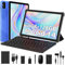 MIXLURE Tablet 10 Pulgadas Android 14 Tablet Táctil 36GB RAM + 128GB ROM(512GB TF) 5G WiFi+Bluetooth5.0丨Batería 8000mAh丨1280*800 HD Pantalla | Cámara 5MP+8MP | Tableta con Teclado+Ratón+Funda -Azul