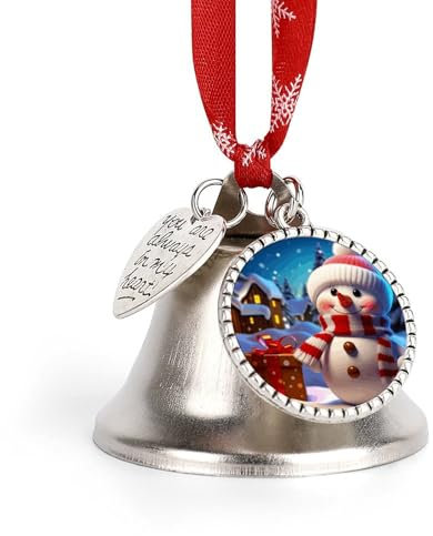 Weihnachtsglocken zum Aufhängen, Klingelglocke, Metall, Weihnachtsschmuck, niedlicher Schneemann, Glocke, Schlitten, Weihnachtsbaum, hängende Ornament, Anhänger, dekorative Kuhglocken für