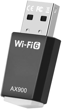 ZEZEFUFU Adaptador mini USB WiFi 6 de doble banda 2.4/5Ghz Dongle de red inalámbrica, IEEE 802.11ax/900Mbps