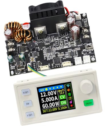 Regulador eléctrico de gran potencia con pantalla LCD, control digital, modo de corriente eléctrica constante para equipos de laboratorio, fuente de alimentación ajustable