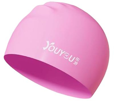 Hellery Cuffia da Bagno da Donna, Cuffia da Nuoto, Mantiene I Capelli Asciutti, Comoda, Protezione per Le Orecchie, Cuffia da Bagno Elastica per Sport Acquati