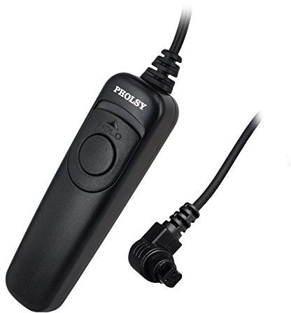 PHOLSY C8 Shutter Remote Control Cable Release Switch - Compatible with Canon EOS R, 1D, 5D, 6D & 7D Series Cameras