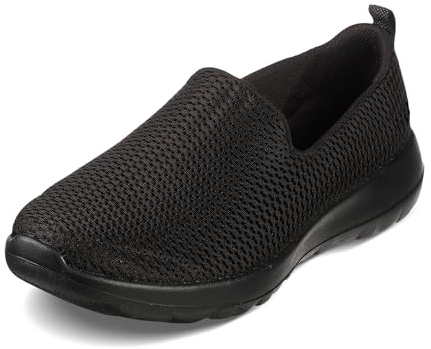 Skechers GOwalk Joy dam Slip On träningsskor Låga sneakers, Svart textiltrim, 39.5 EU