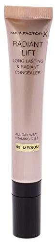 Max Factor Radiant Lift Concealer 3 Medium – täck försiktigt mörka ringar och dölja rodnad – för en omedelbart vackrare hud och en felfri hy