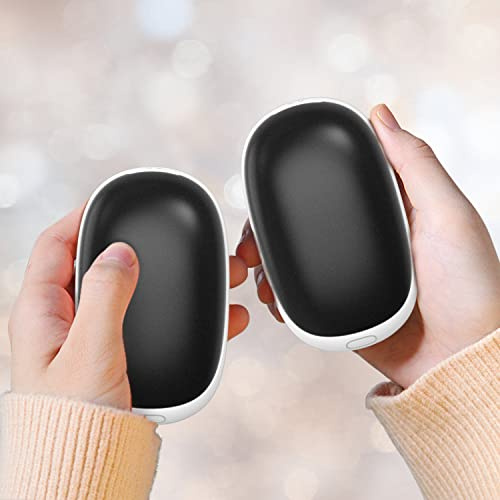 Lafhome Hand Warmers Rechargeable 2 Pack, Magnetic Electric Handwarmers 5000mAh Reusable Portable Hand Warmer/Power Bank, 2 in 1 Pocket Warmer Great for Outdoor, Golf, Warm Gifts for Women Men